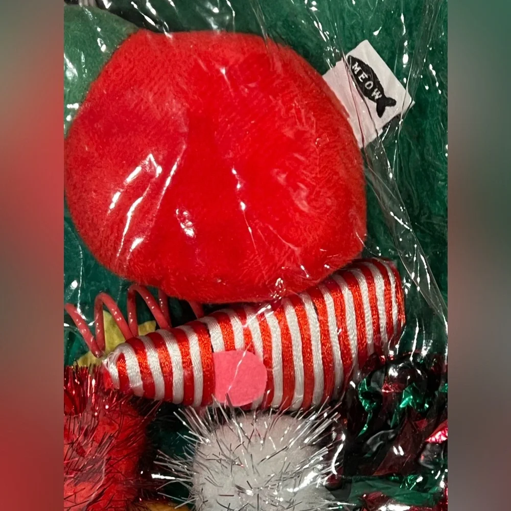Meow cat toy Christmas stocking 12 piece set of toys